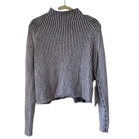 NWT Lululemon Cotton-Cashmere Blend Mock Neck Sweater Size 8